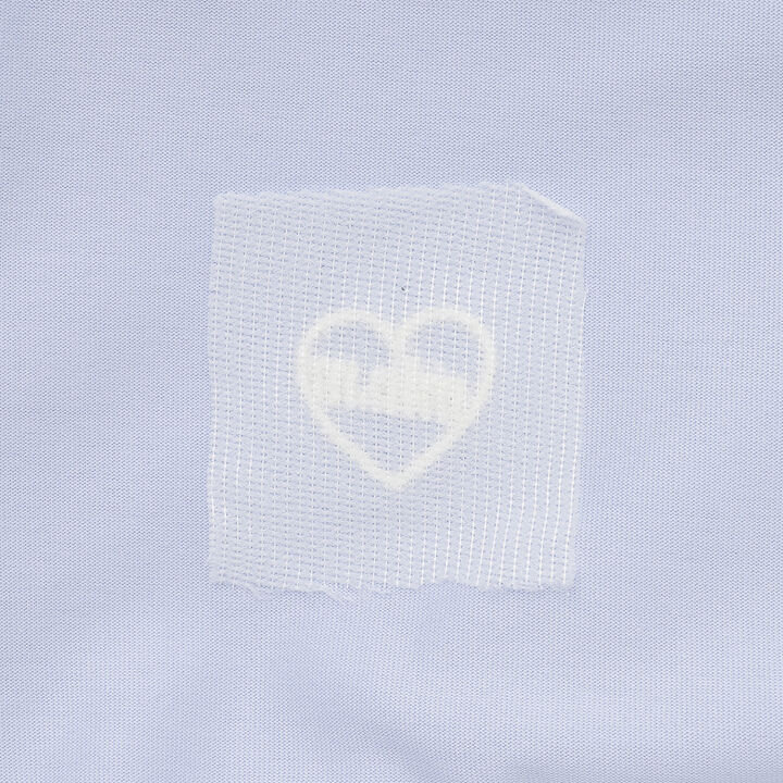 [DailyMe] Short-Sleeve Tiered Tunic with Heat Shielding, Quick-Dry & Antibacterial,Sax blue, medium image number 12