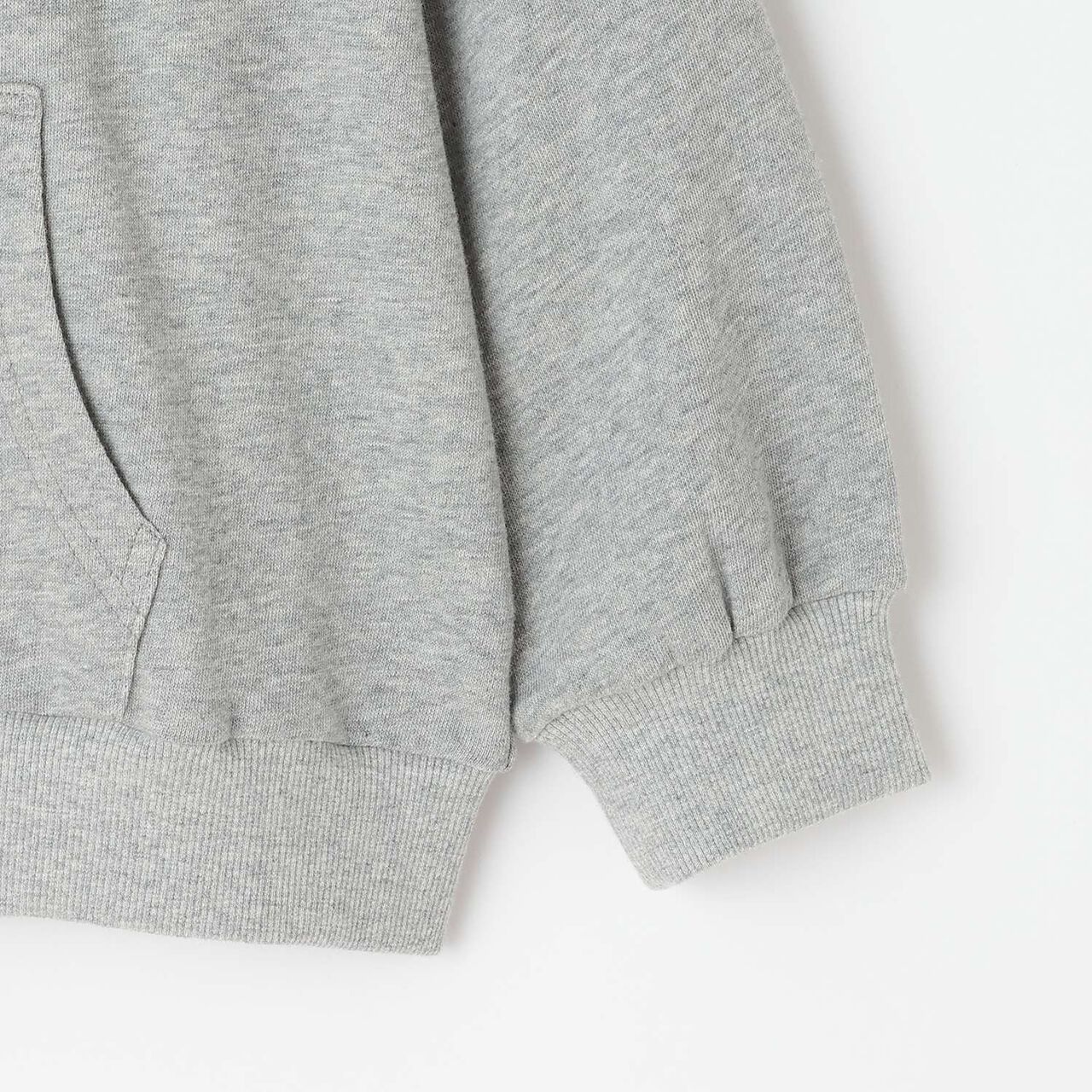 Quick-Dry Logo Zip Parka [Sarasara Plus],Top gray, large image number 14