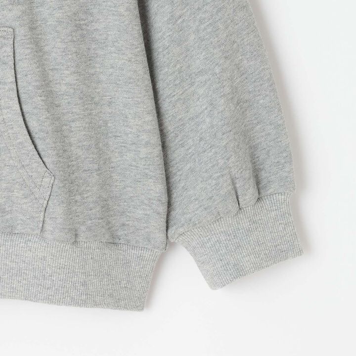 Quick-Dry Logo Zip Parka [Sarasara Plus],Top gray, medium image number 14