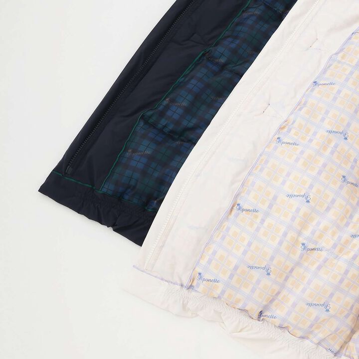 Water-Repellent Fiber Fill Duffle Coat,Off white, medium image number 6