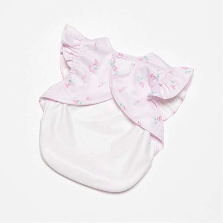 Rosebud Pattern Feeding Bib,Light pink, medium image number 5