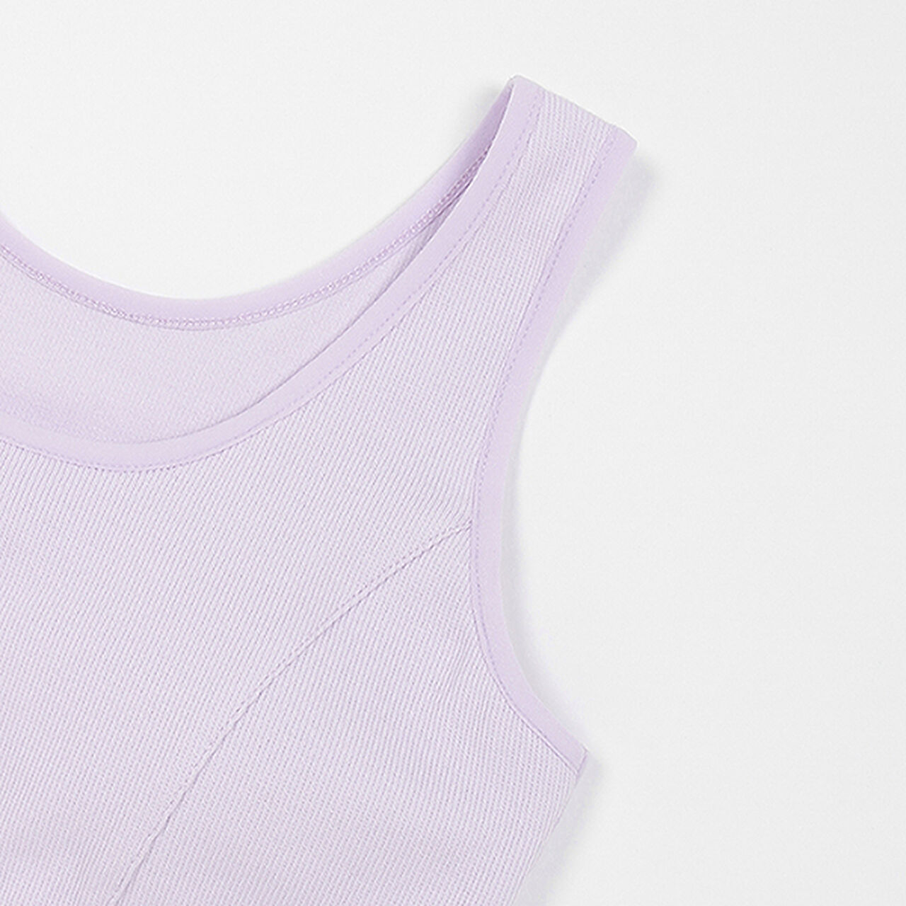 [LTXC] Ribbed Half Top,White, large image number 7