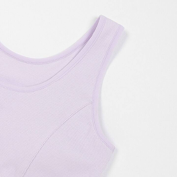 [LTXC] Ribbed Half Top,White, medium image number 7