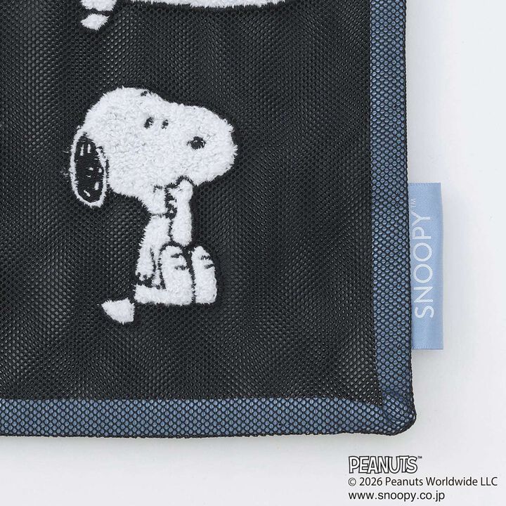 [PEANUTS] 網眼托特包,黑色, medium image number 3
