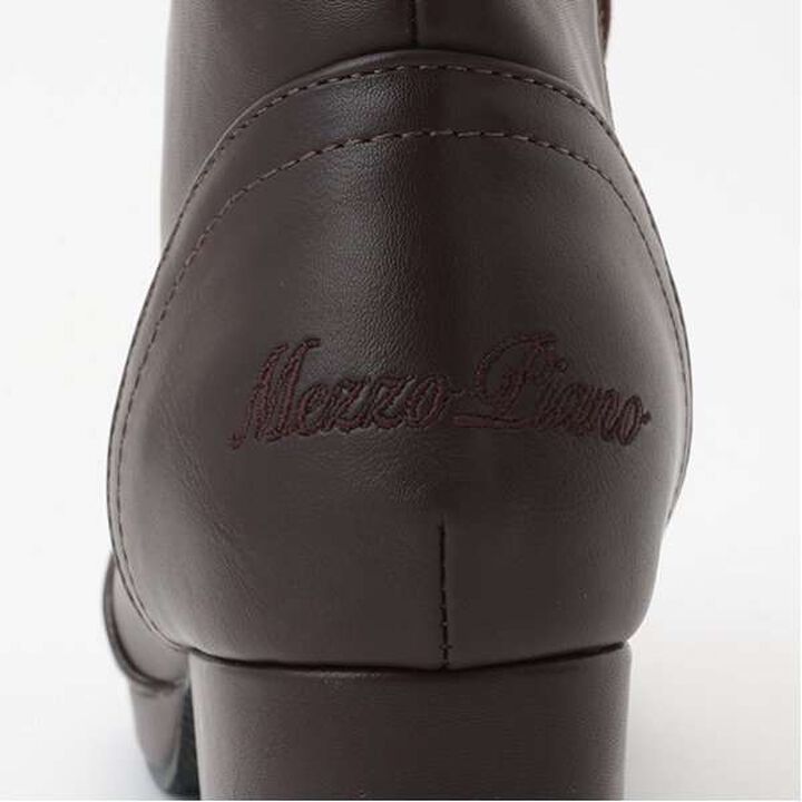 Satin Ribbon Lace-Up Short Boots,Light beige, medium image number 17