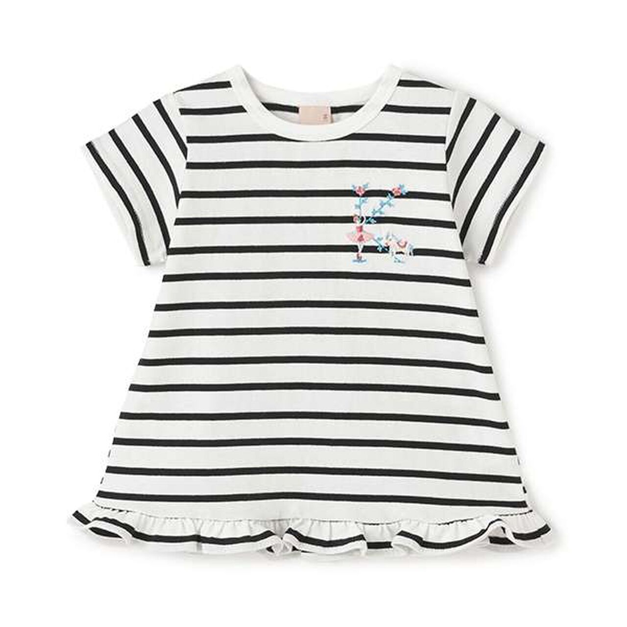 [Affordable] Alphabet T-Shirt,Black, large image number 0