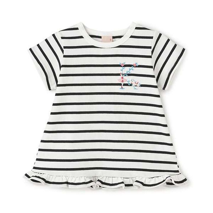 [Affordable] Alphabet T-Shirt,Black, medium image number 0