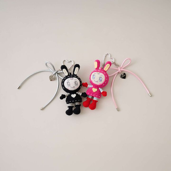 Reissue ART♪ Amigurumi Berie-chan Charm,Black, medium image number 12