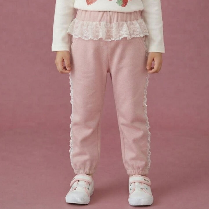 Side Tulle Long Pants,Pink, medium image number 2