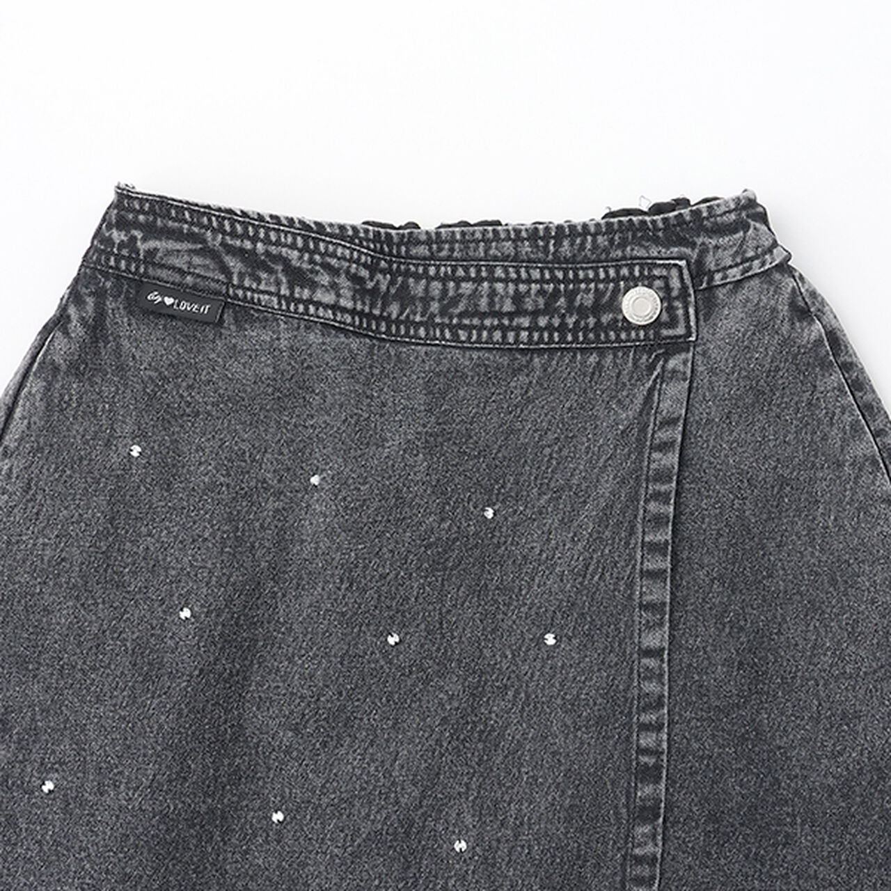 Bijou Wrap Skirt,Blue, large image number 3