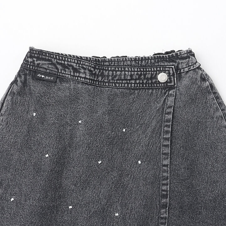 Bijou Wrap Skirt,Blue, medium image number 3