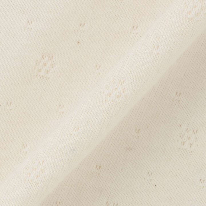 Organic Collar Bodysuit [Made in Japan],Pearl white, medium image number 6