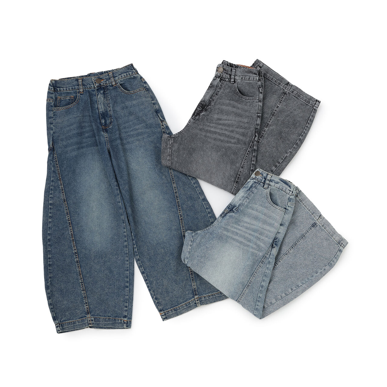 [LTXC / Cool Touch] Balloon Denim Pants,Gray, large image number 14
