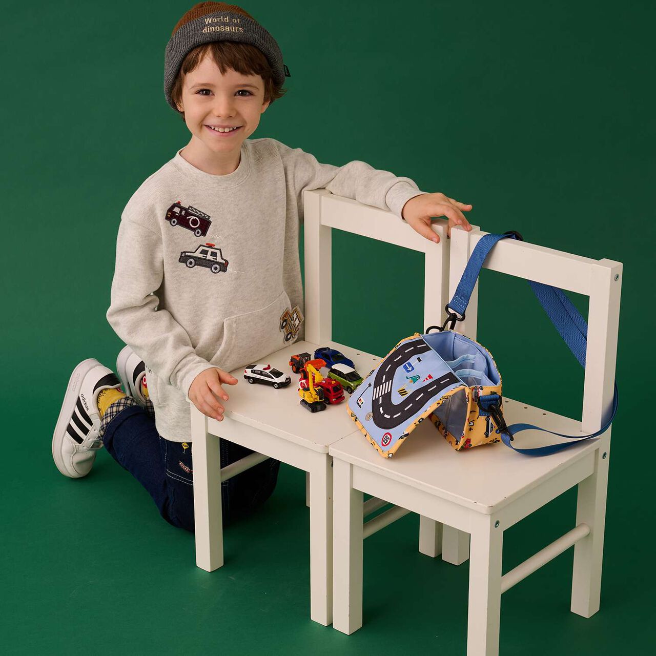 Mini Car Storage Support Shoulder Bag,Yellow, large image number 4