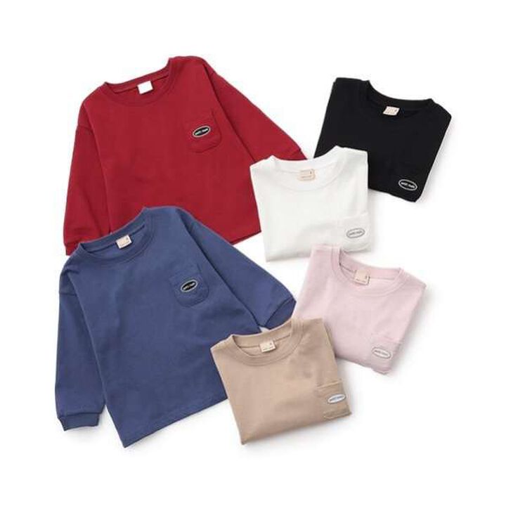 Solid Long Sleeve T-Shirt,Light pink, medium image number 11