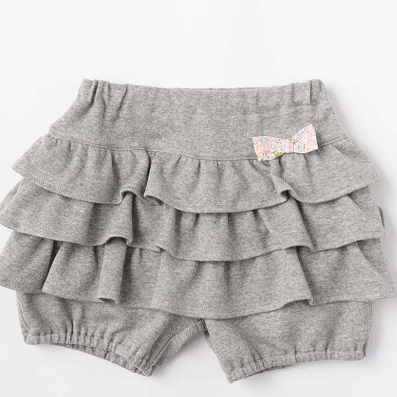 [Made in Japan] Frilled Cut Pants,Light gray, large image number 2