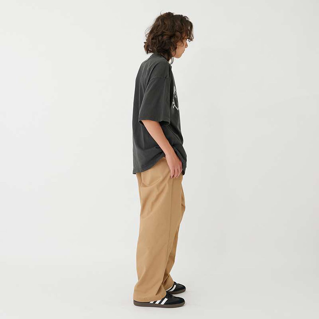 [FORGETNEVER] Heavyweight Pigment-Dyed Printed T-Shirt,Brown, large image number 19