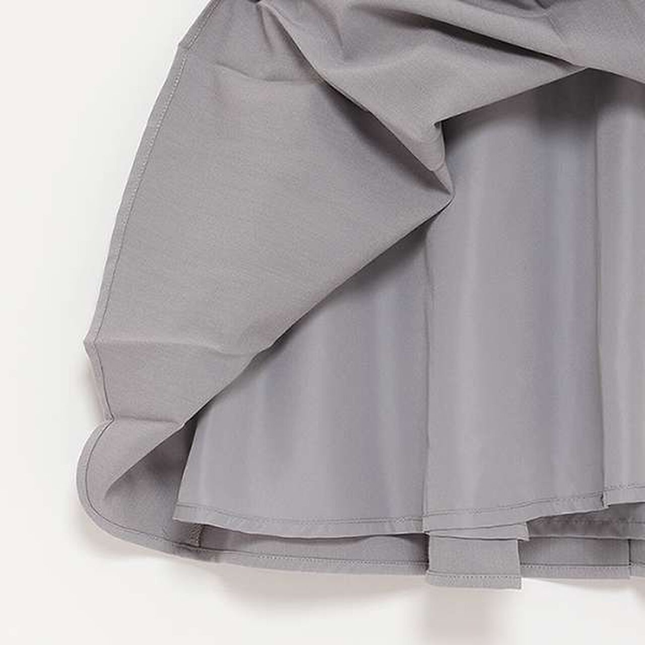 Inner Lining Included Pearl Code Jumpskirt,Gray, large image number 16