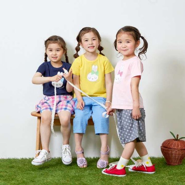 KP Rabbit Back Logo Short Sleeve T-Shirt [100-130],Pink, medium image number 12