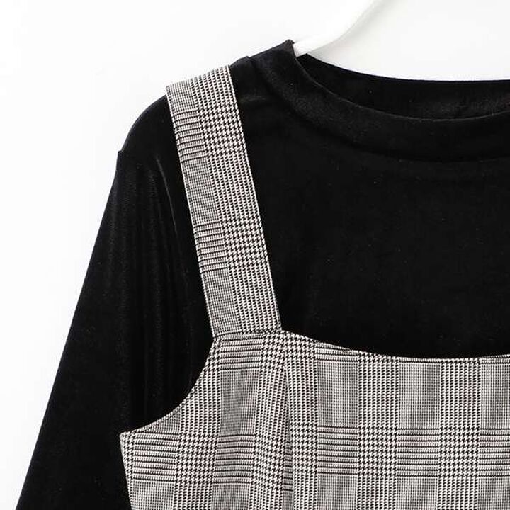 [DHOLIC] Inner Lining Included Jumper Skirt,Mocha tea, medium image number 9