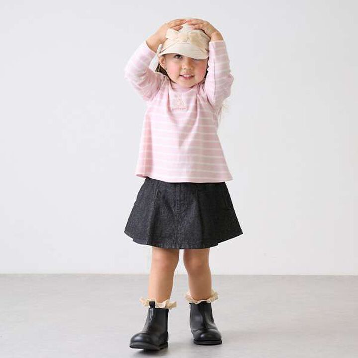 [Link] Pleated Skirt-Pants,Blue, medium image number 6