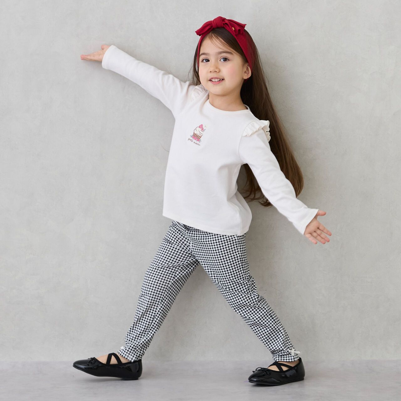 [Affordable] GIRLS 10-length Leggings,Black, large image number 5