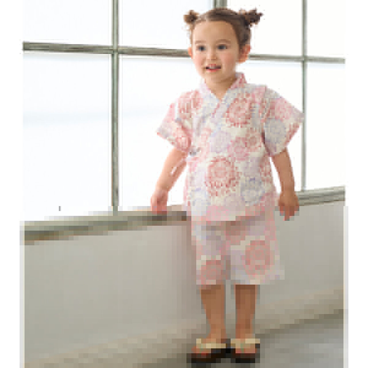 Girls Baby Jinbei,Red, large image number 5