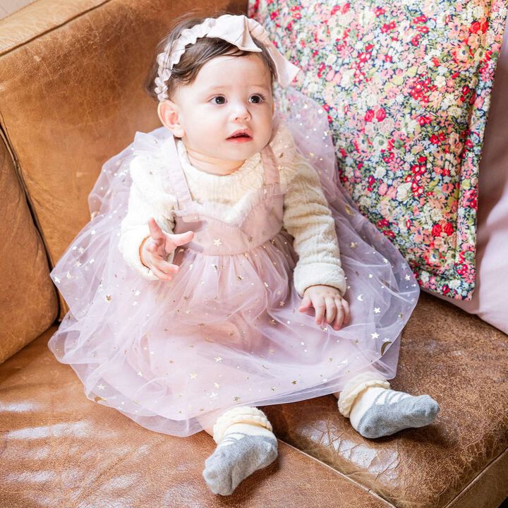 Star Tulle One-Piece Dress Suit,, medium