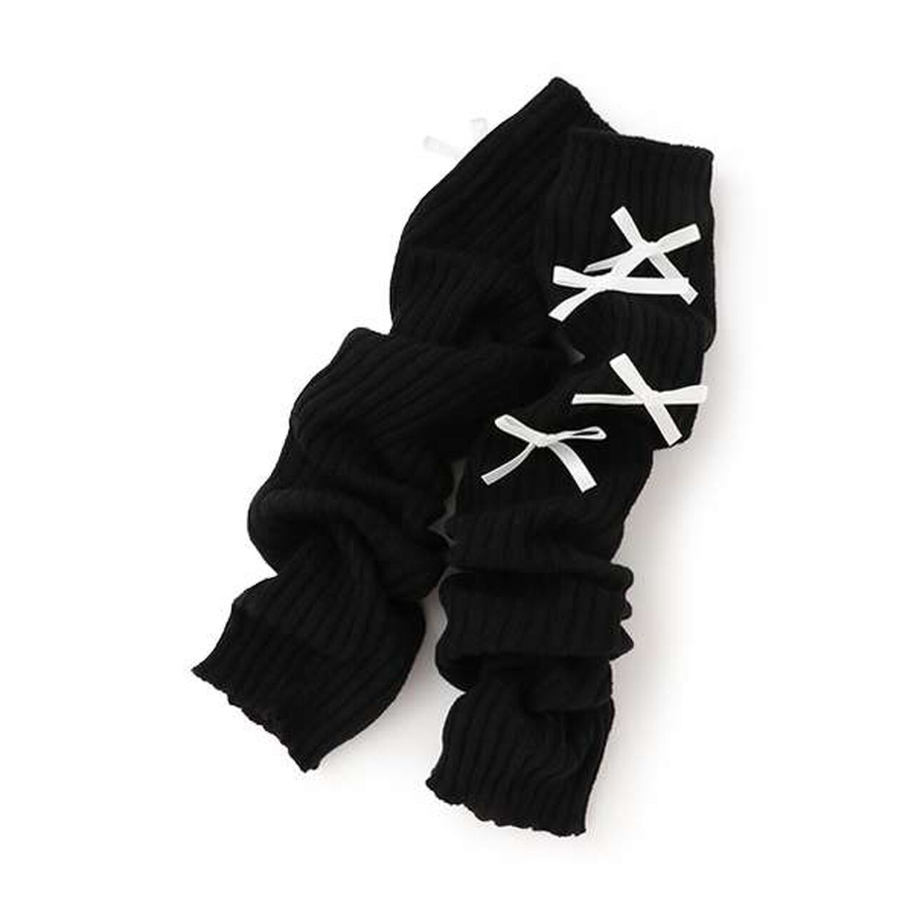 Ribbon Leg Warmers,Off white, large image number 6