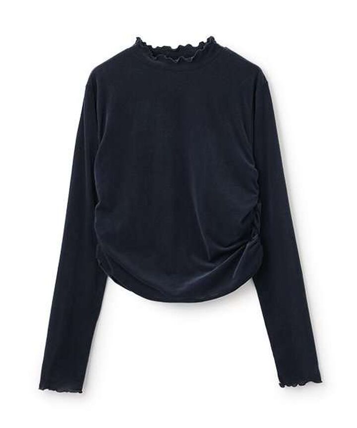 Sheer Velour Top,Black, medium image number 13