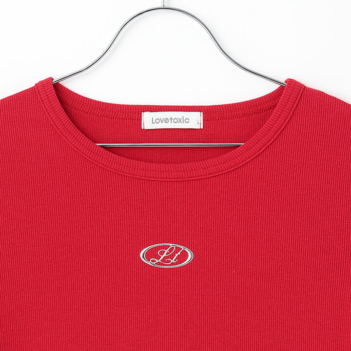 Ribbed Short-Sleeve T-Shirt,Multi color, medium image number 7