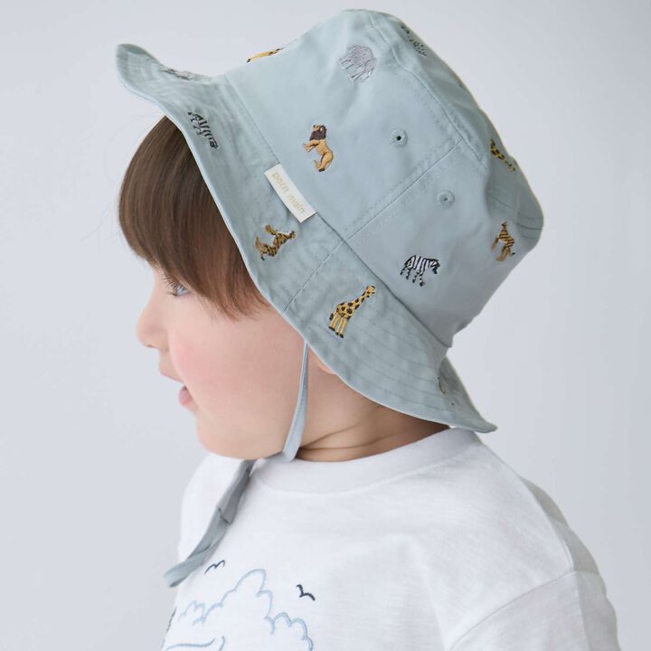 [Heat-Resistant] Embroidered Bucket Hat,Light pink, medium image number 7