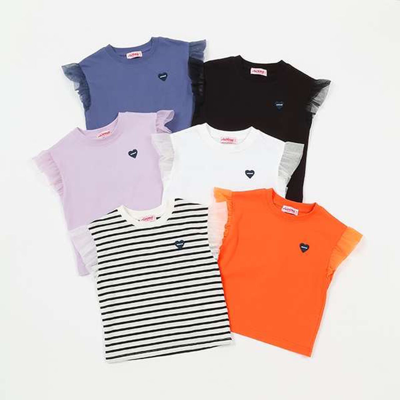 Shoulder Tulle Sleeveless Top,Lilac, large image number 1