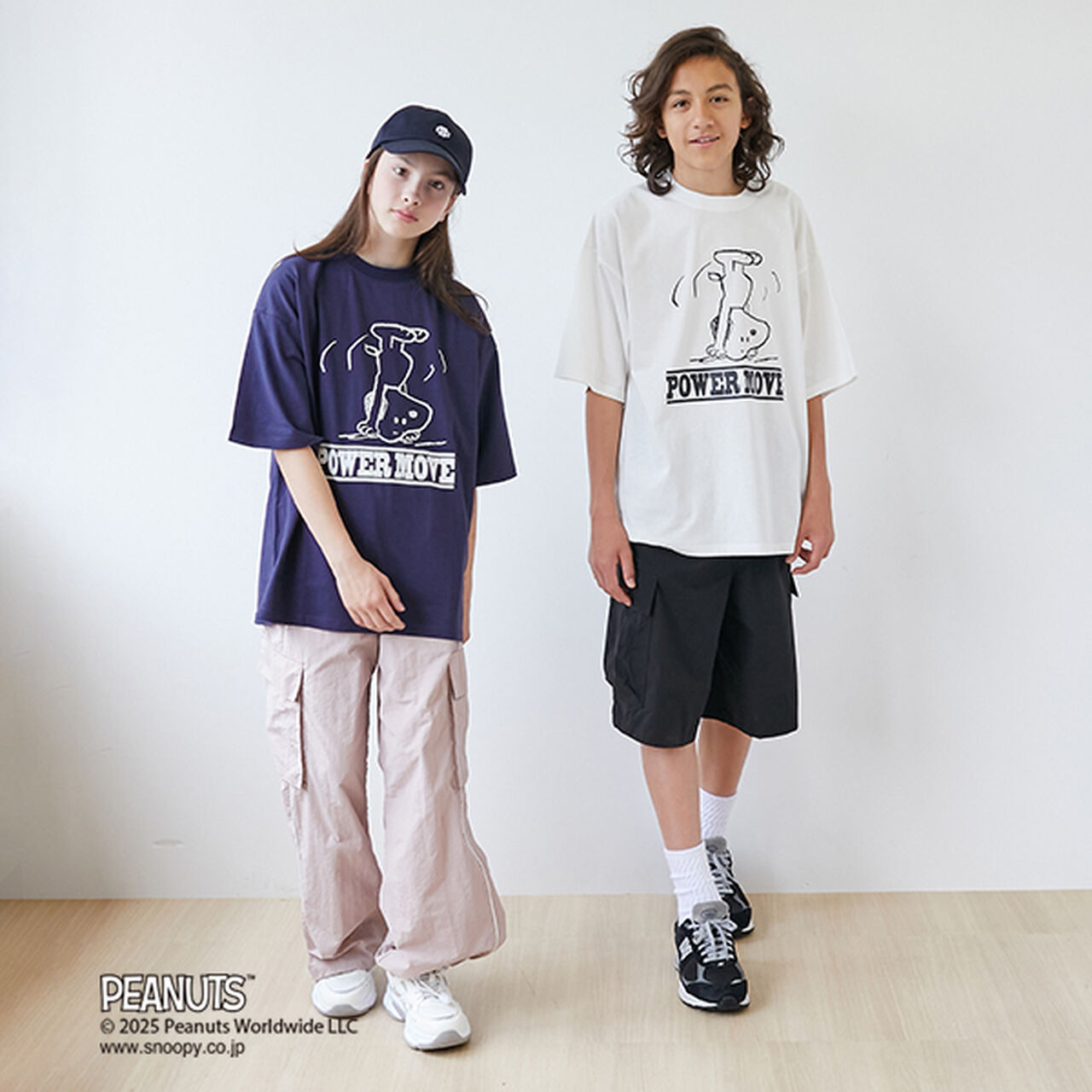 [GLSW.] [PEANUTS] Snoopy Power Move Front Print T-Shirt,White, large image number 6