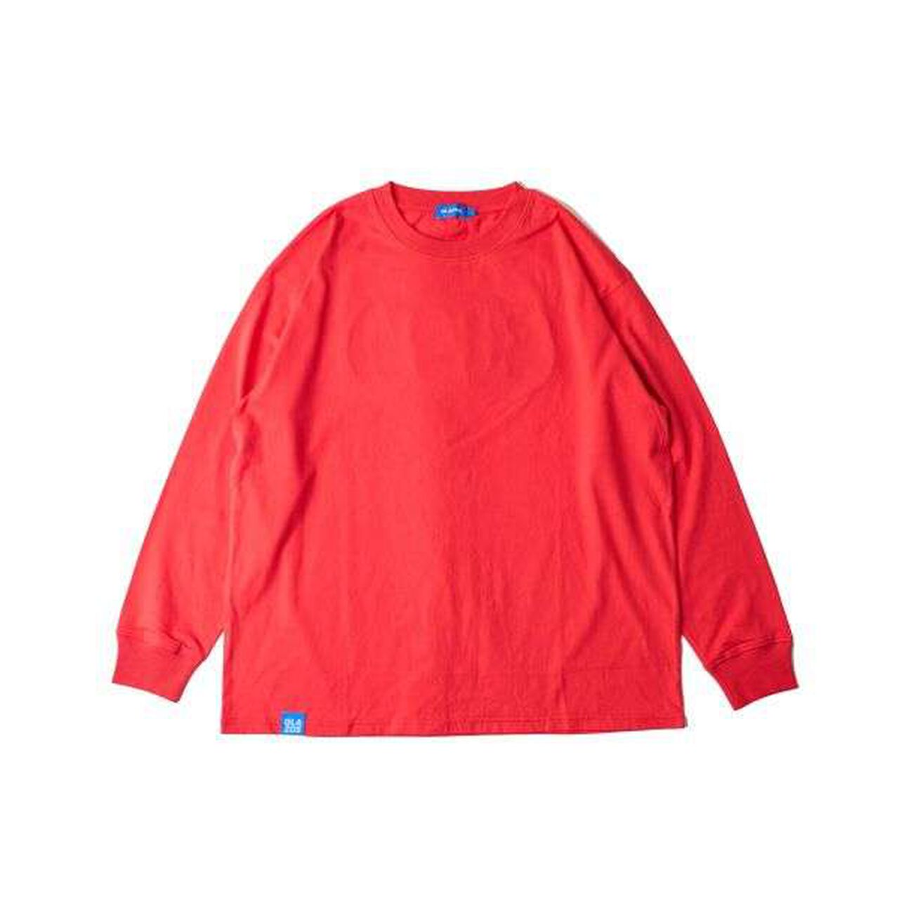 Back Foam Print Long-Sleeve T-Shirt,Orange, large image number 1