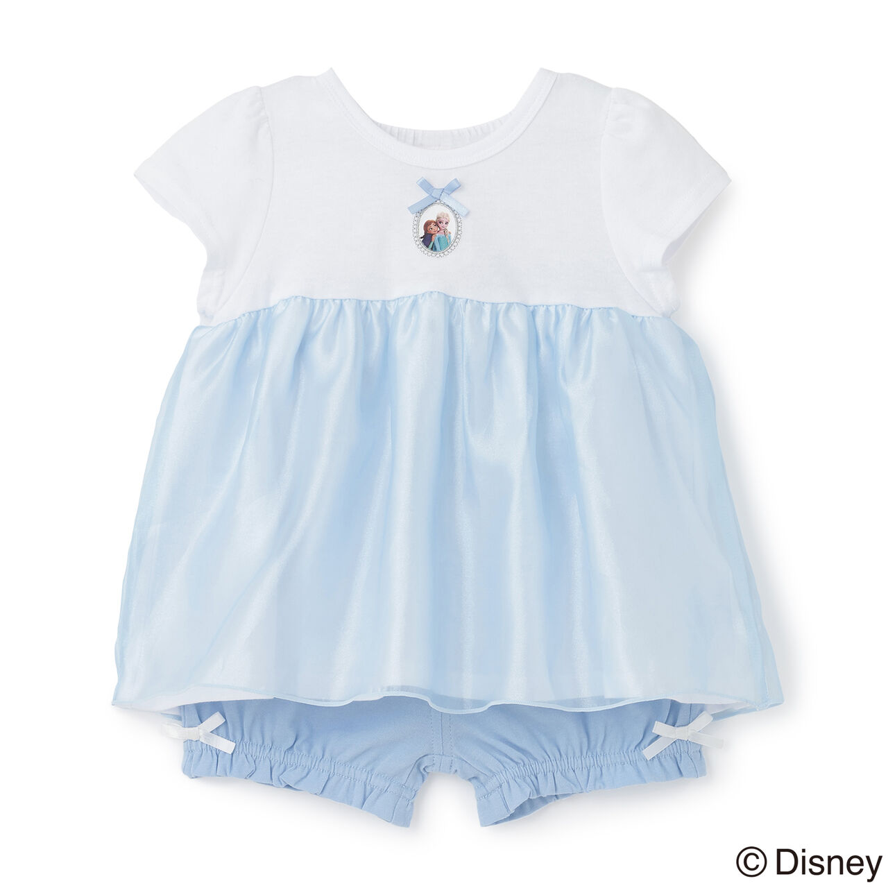 [Disney] Puff Sleeve Pajamas,Pearl white, large image number 4