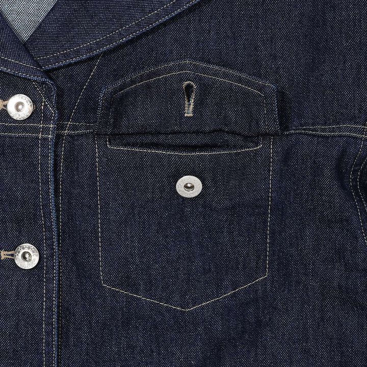 [Sailor Denim Jacket] [Available in 130cm],Navy, medium image number 4