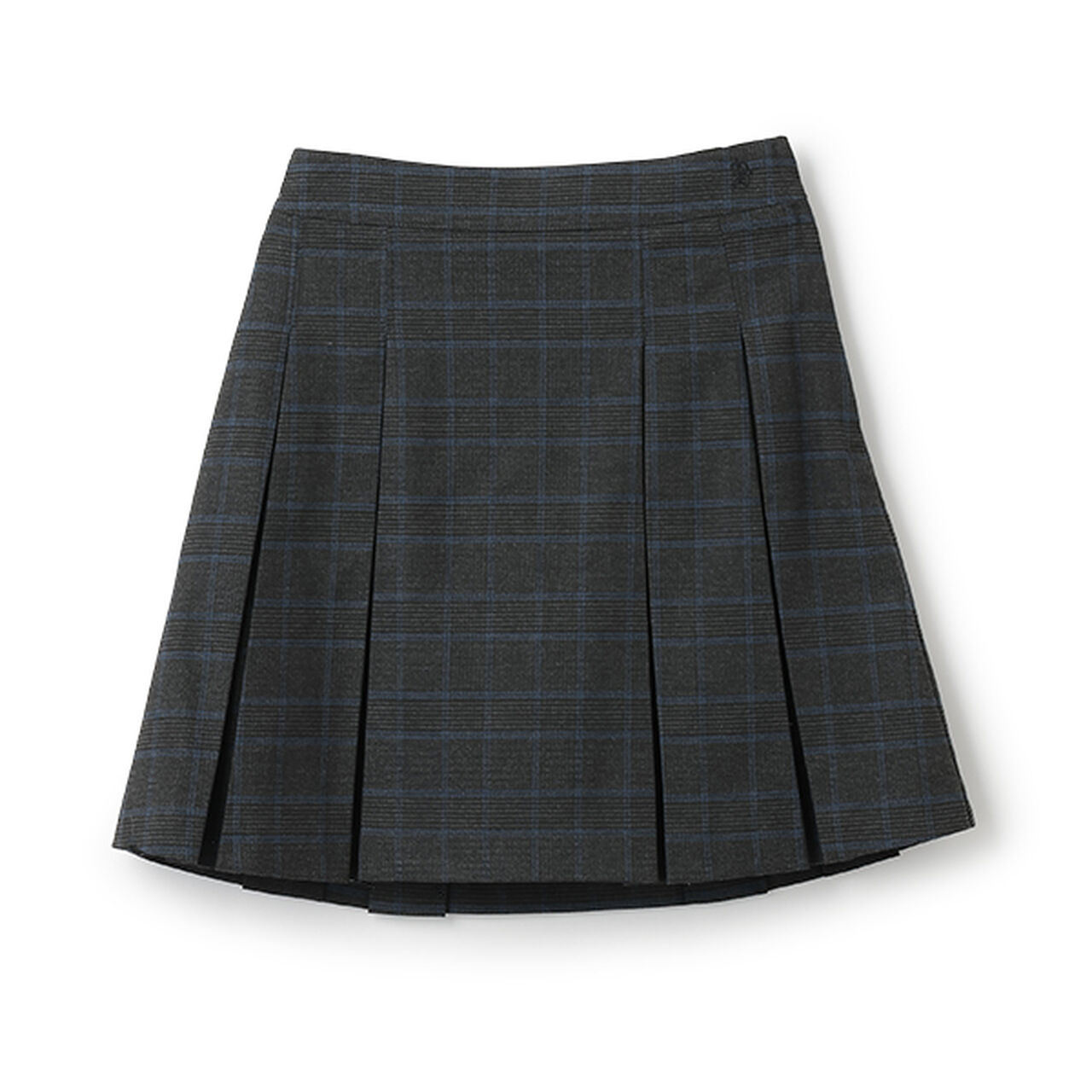 *Box Pleated Skirt-Pants,Gray, large image number 9