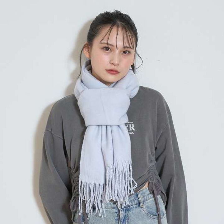 Ribbon Embroidered Scarf,Ivory, medium image number 8