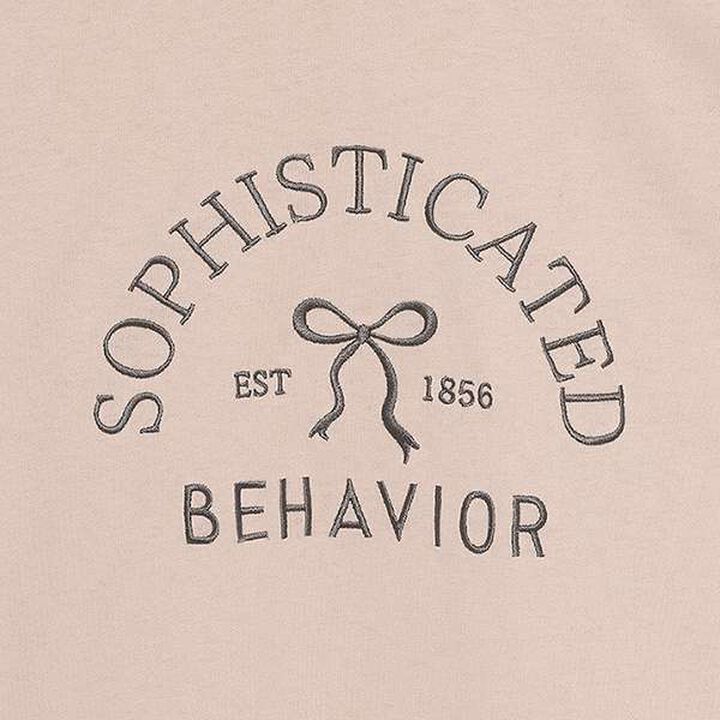 Ribbon Embroidered Long Sleeve T-Shirt,Off white, medium image number 16