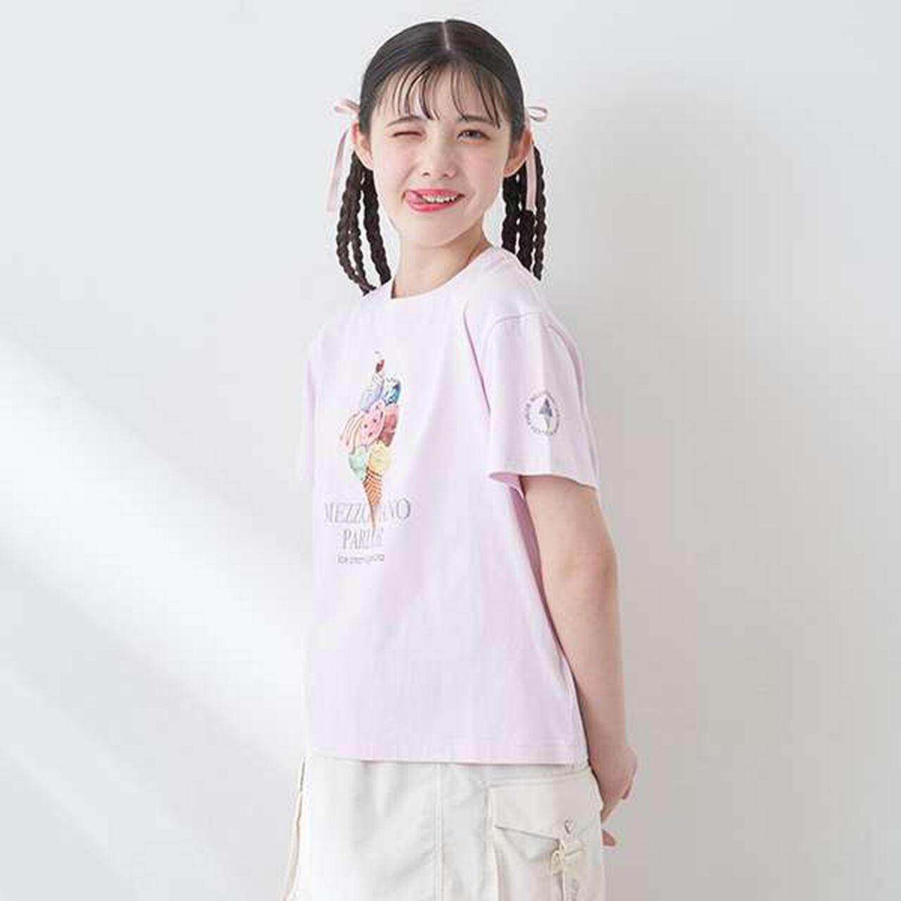 [GOOD PRICE] Greedy Ice Cream T-Shirt,Light pink, large image number 5