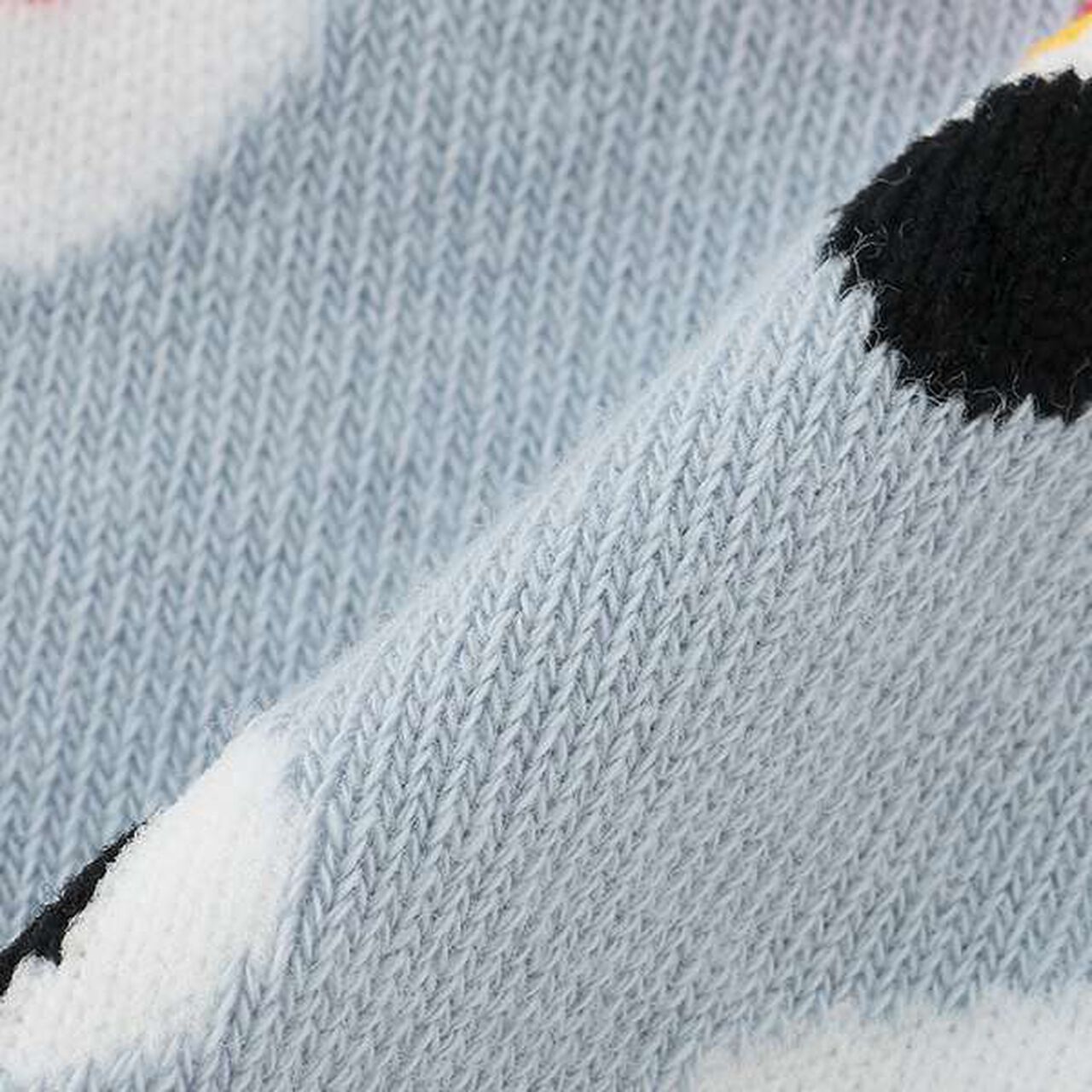 Delicious All-Over Pattern Sneaker-Length Socks,Blue, large image number 5