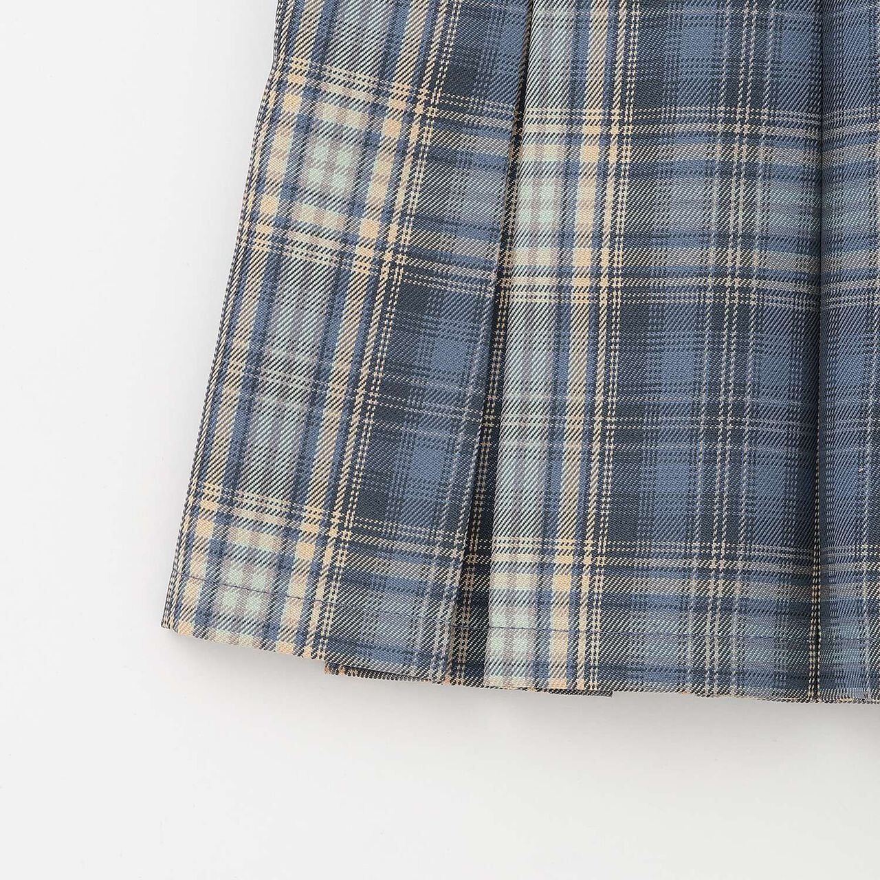 [Easy Care] Check Pleated Skirt with Belt,Pink, large image number 21