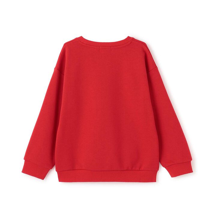 Bear Embroidery Fleece Sweatshirt,Blue, medium image number 1