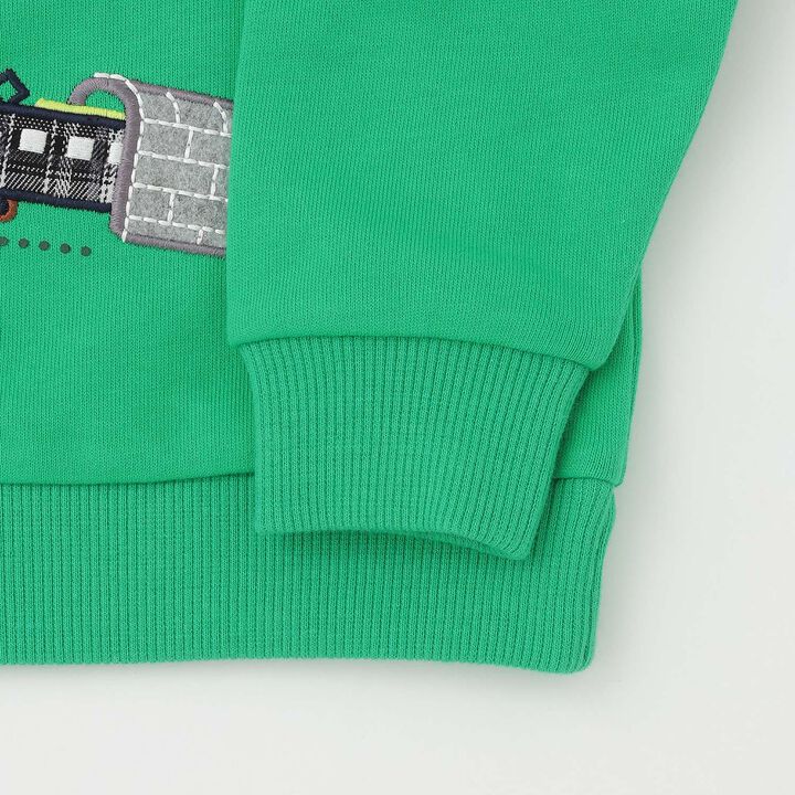 [人氣商品補貨] [實體店鋪不販售] 電車貼布刺繡衛衣,綠色, medium image number 3