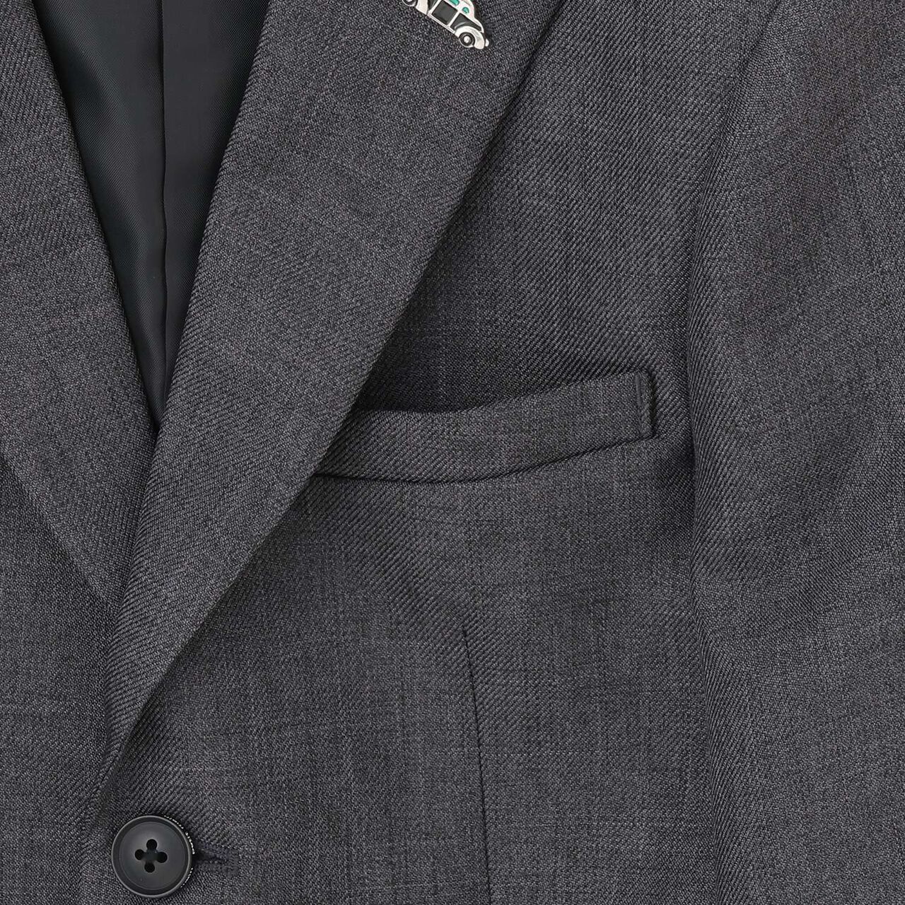 [Formal] Gray Jacket + Half Pants Set,Gray, large image number 11