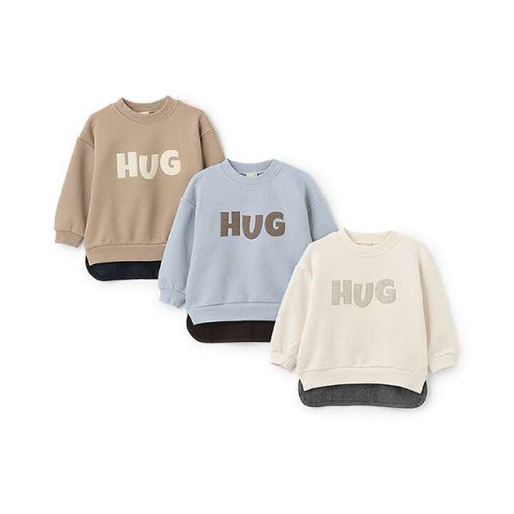 Logo Appliqué Sweatshirt,Ivory, medium image number 2