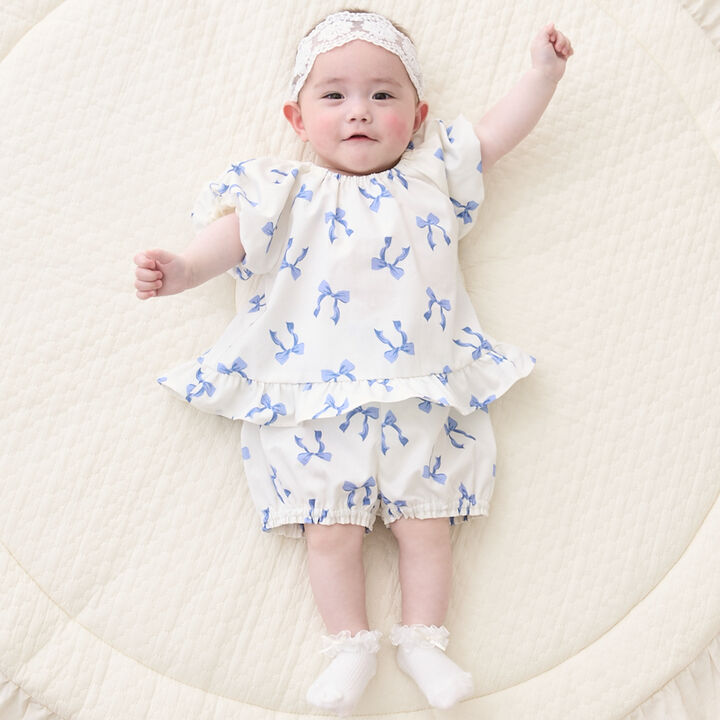 Link Ribbon All-Over Pattern Outfit Set,, medium