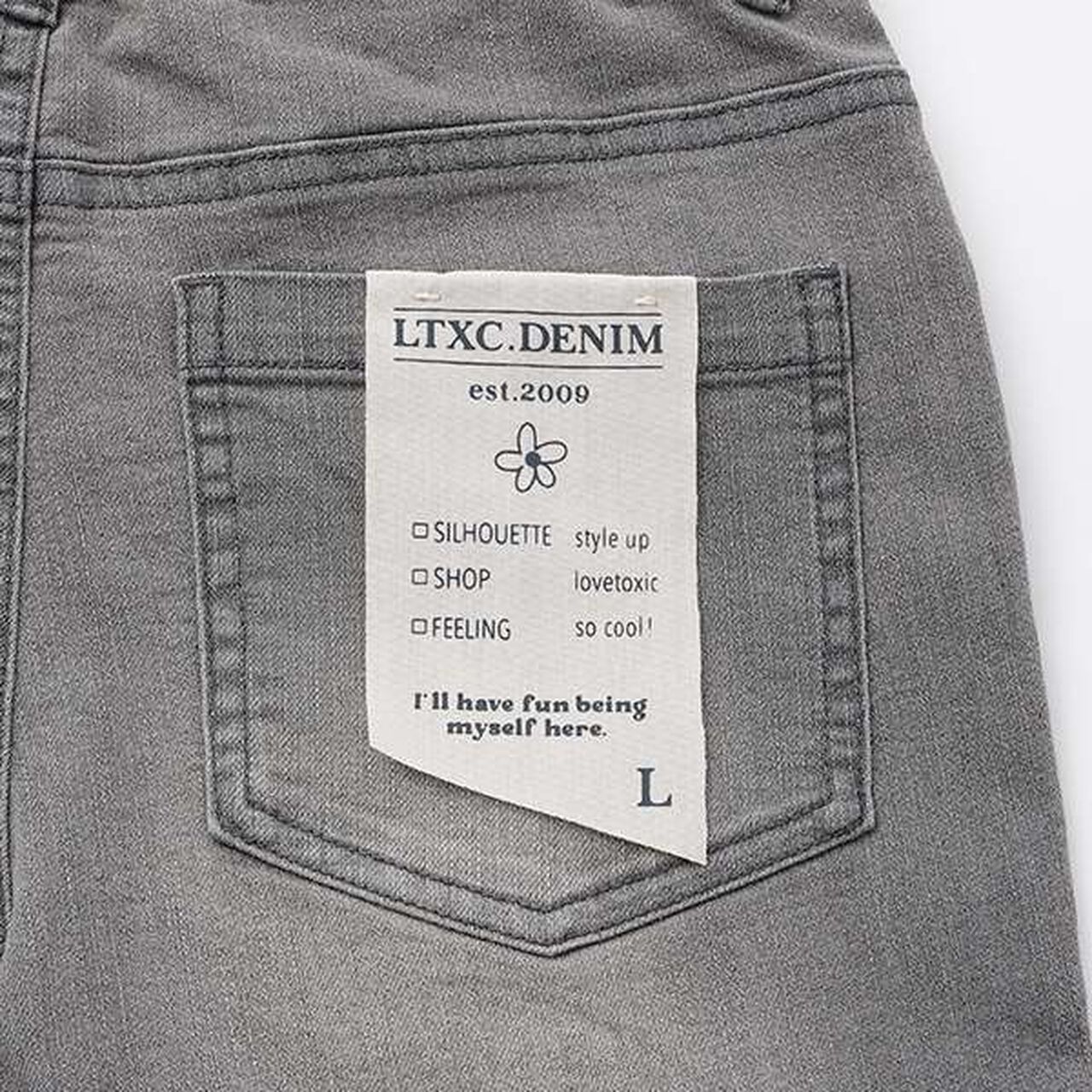 [Cool Touch] Style-Up Flare Denim,Blue, large image number 14