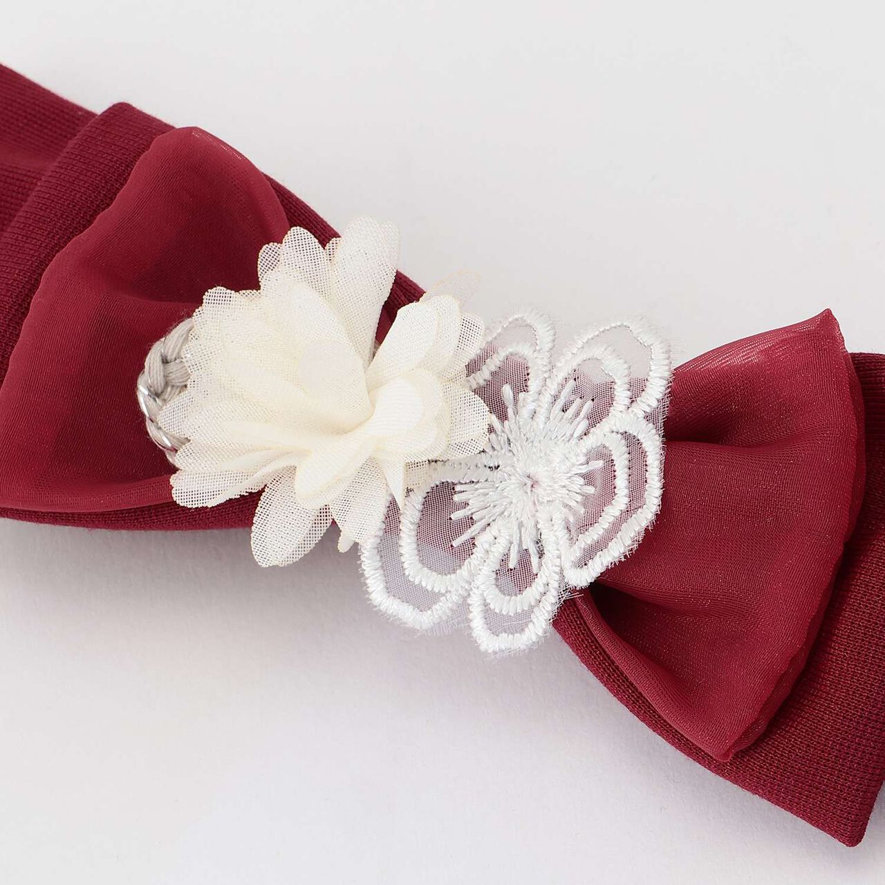 Japanese-Style Ribbon Headband,Red, large image number 5